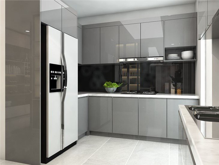 High Gloss Acrylic Kitchen Cabinet