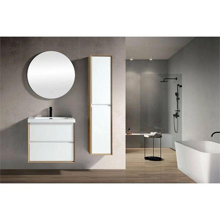 High Pressure Laminated Hotel Bathroom Vanity